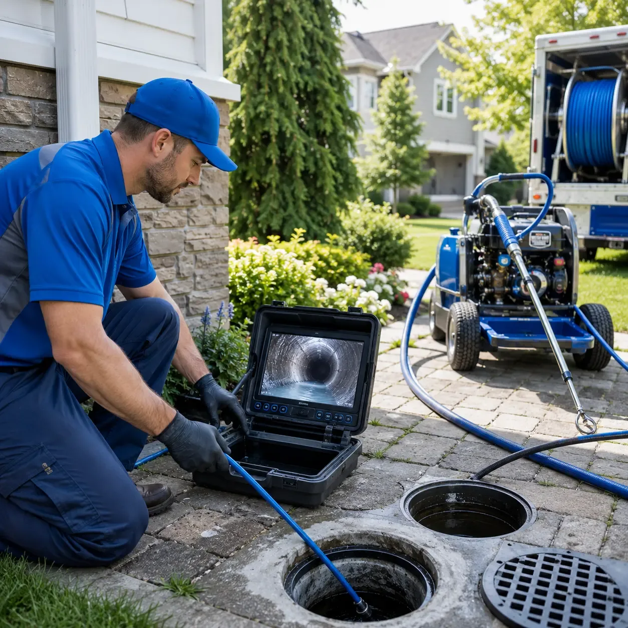 Outdoor drain cleaning professionals serving Walton, IN