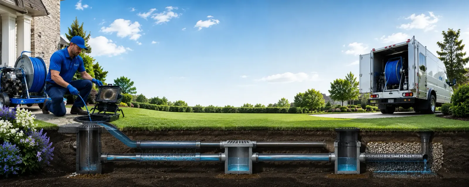 Outdoor drain cleaning information for Walton, IN